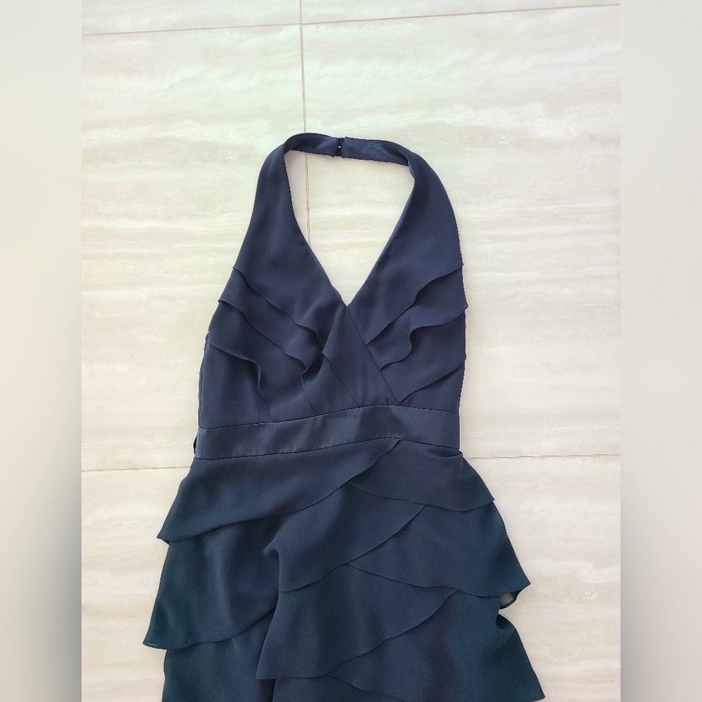 After Six Dress - Halter Dress - Midnight -size 6 - Picture 2 of 12
